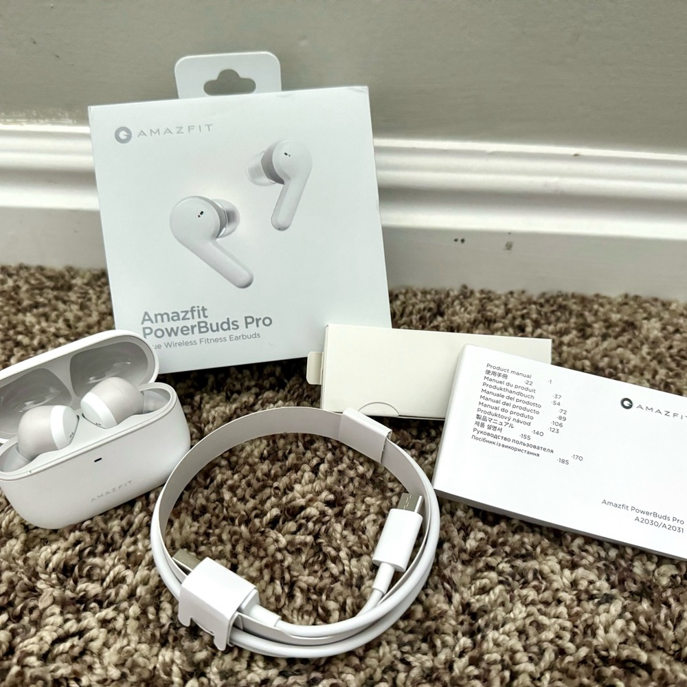 NEW Amazfit PowerBuds Pro Noise Cancelling Bluetooth Earbuds
